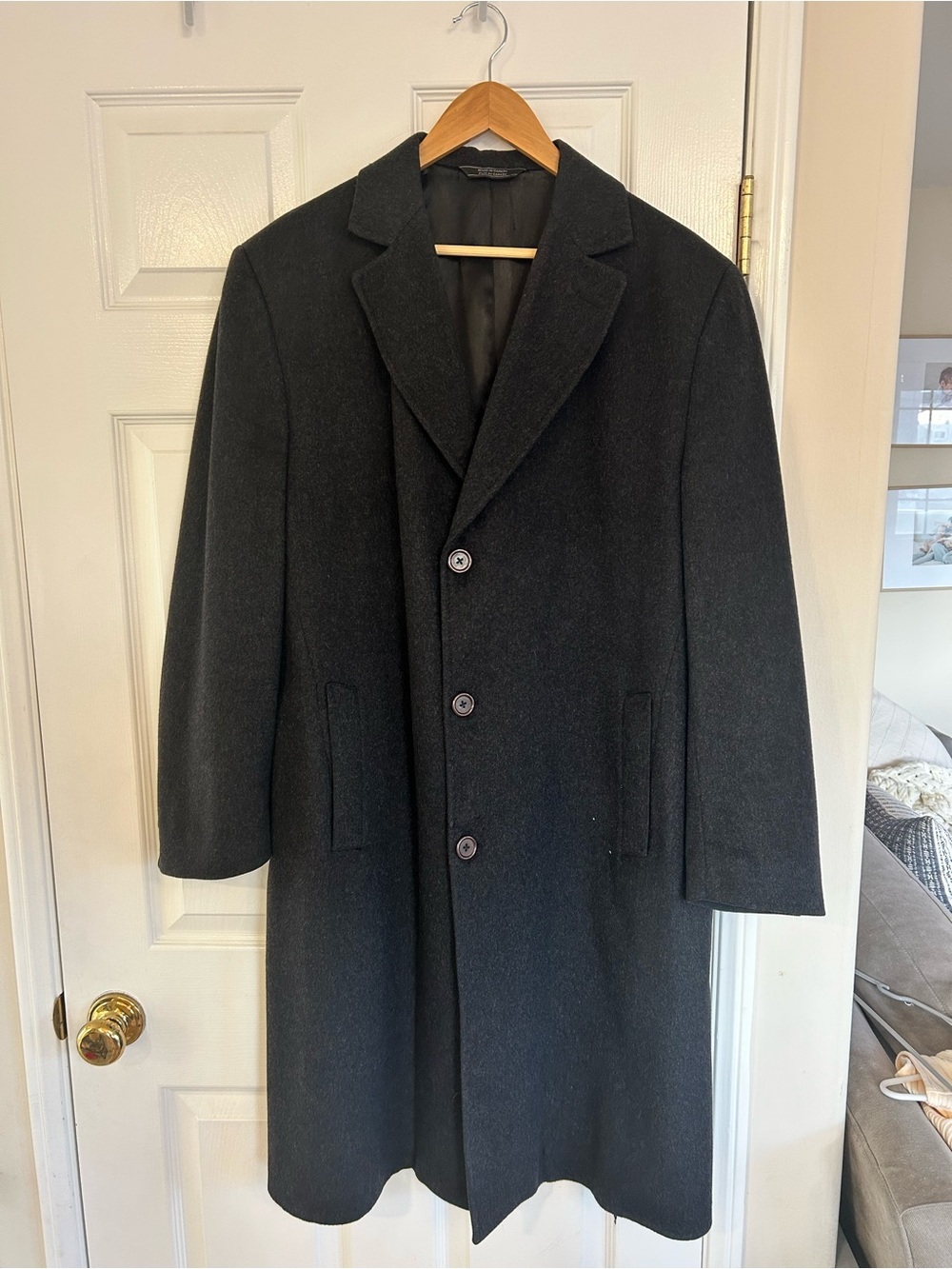 IKE BEHAR Men's Vintage 100% Cashmere Tailored Overcoat | Quiet Luxury